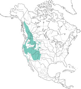 map of north america with a portion of the western united states and western canada…